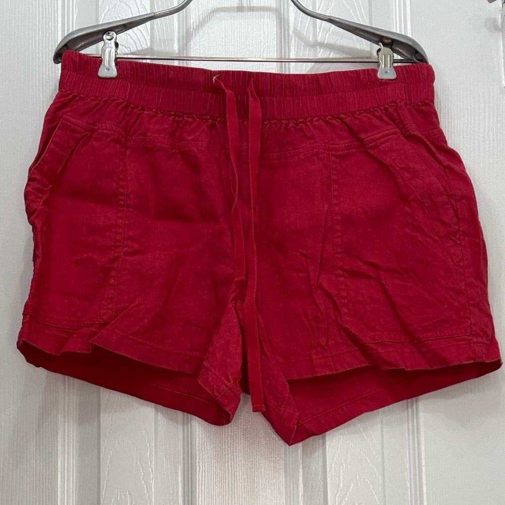Kut from the Kloth Red Linen Shorts